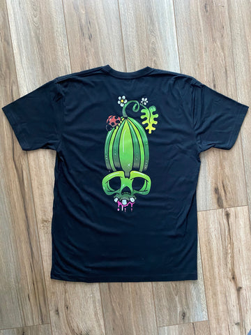 Watermelon Skull Graphic TShirt